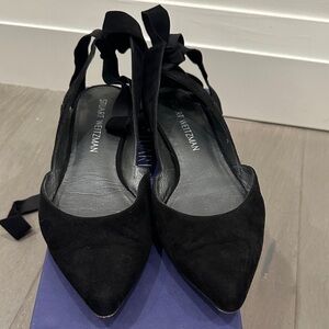 Stuart Weitzman Black Suede Heels
